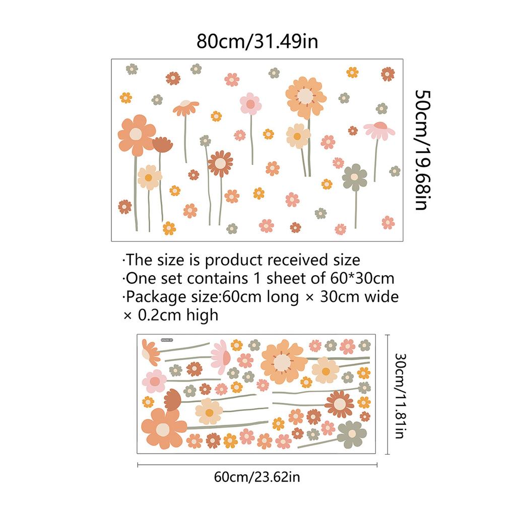 Various Styles of Colorful Butterfly and Floral Static Cling Window Stickers Double-Sided Visible Decorative Window Removable