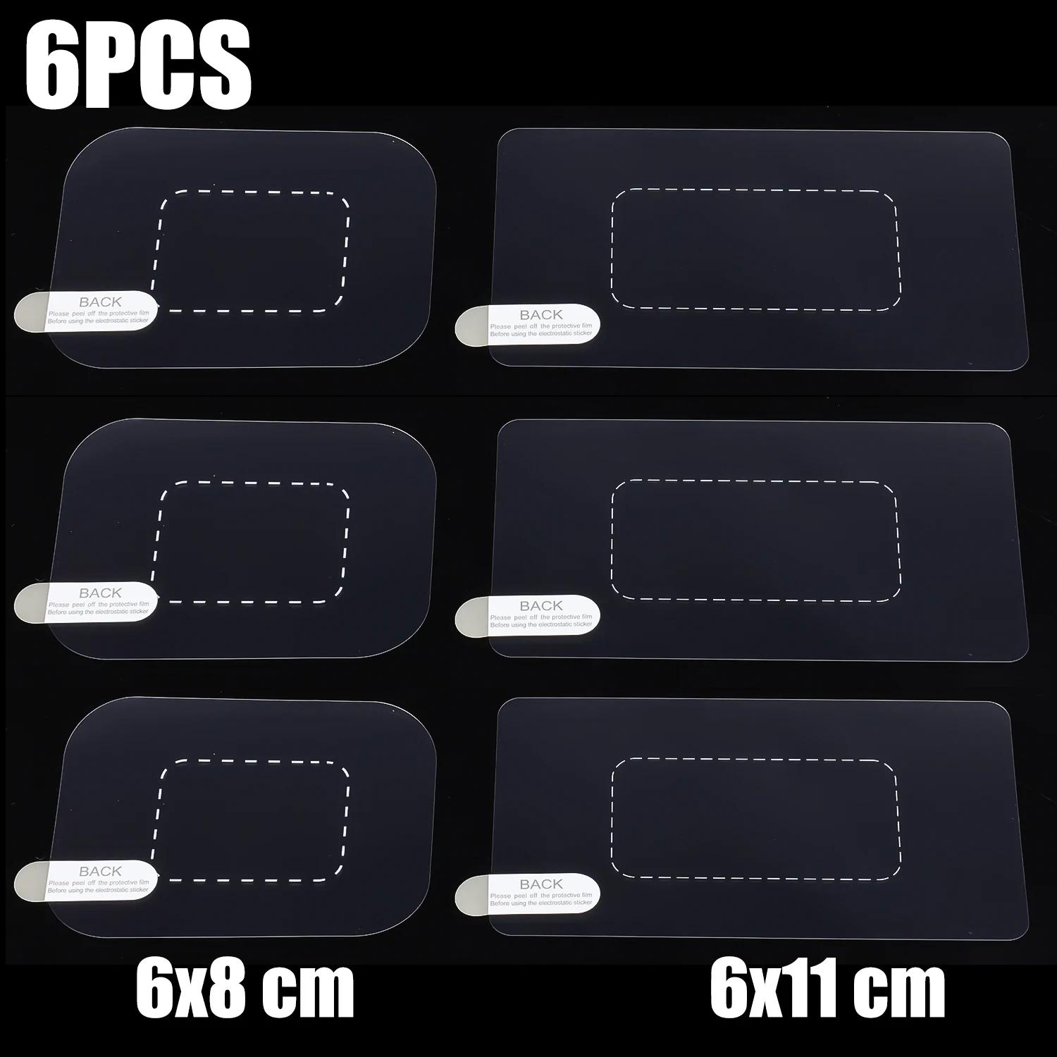 6pcs Dashcam Windshield Transparent Windshield Sticker Electrostatic Stickers for Dash Cam Windshield Film Screen Sticker
