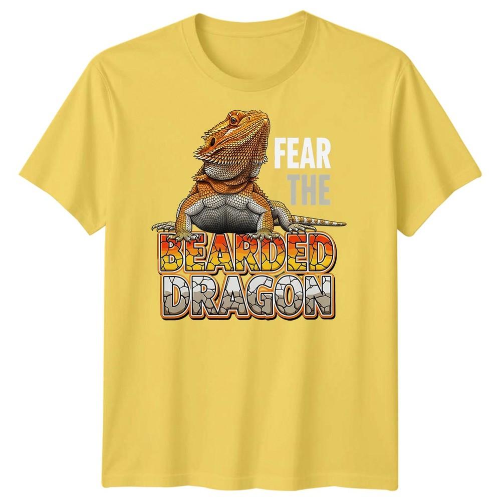 Fear The Bearded Dragon Reptiles Animals Mens TShirt