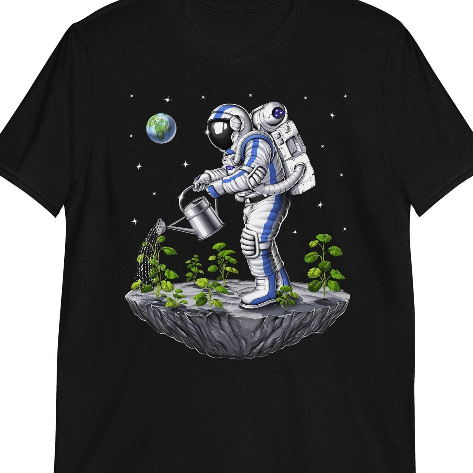 Astronaut Gardener T-Shirt: Space Plants Botany Tee 110