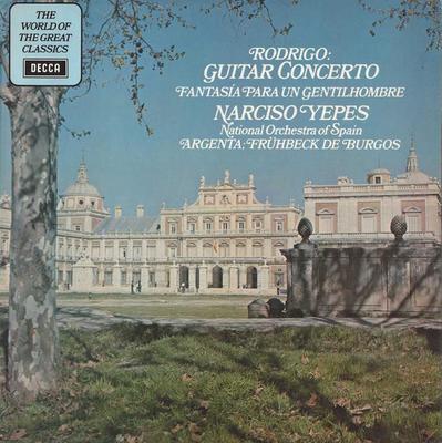 LP Record NARCISO YEPES ATAULFO ARGENTA RAF  Rodrigo Guitar Concerto  Fantasia  SPA233 DECCA 1972 UK Classical Used