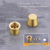 Piedini Mini Tavola in Ottone e Legno 4 Pezzi Riser Antiscivolo per Scatola Gioielli Vassoio Espositore Piccoli Mobili Uso Artigianato Fai da Te