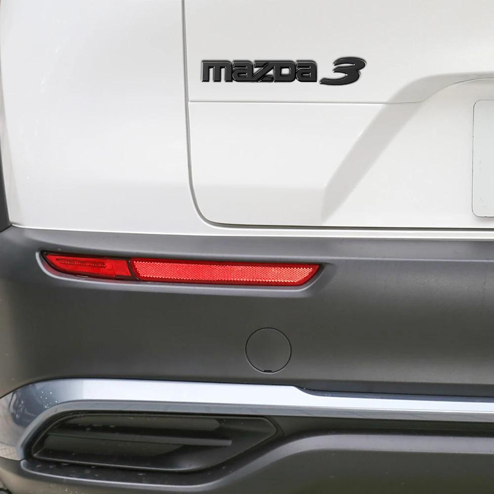 1PCS Car ABS Letter Logo Sticker Body Trunk Decoration Sticker Accessories For Mazda 3 5 6 7 Axela CX-5 CX-3 CX-4 Atenza Demio h6