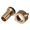 Raccord de robinet - laiton - filetage intérieur 3/4" - tuyau 5/8" - durable - arrosage de jardin