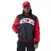 Bomber NFL San Francisco 49ers New Era Satin Noir -New Era- Taille :L