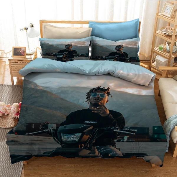 Bedding Kit, Male Star Series Size Three-Piece Quilt Cover