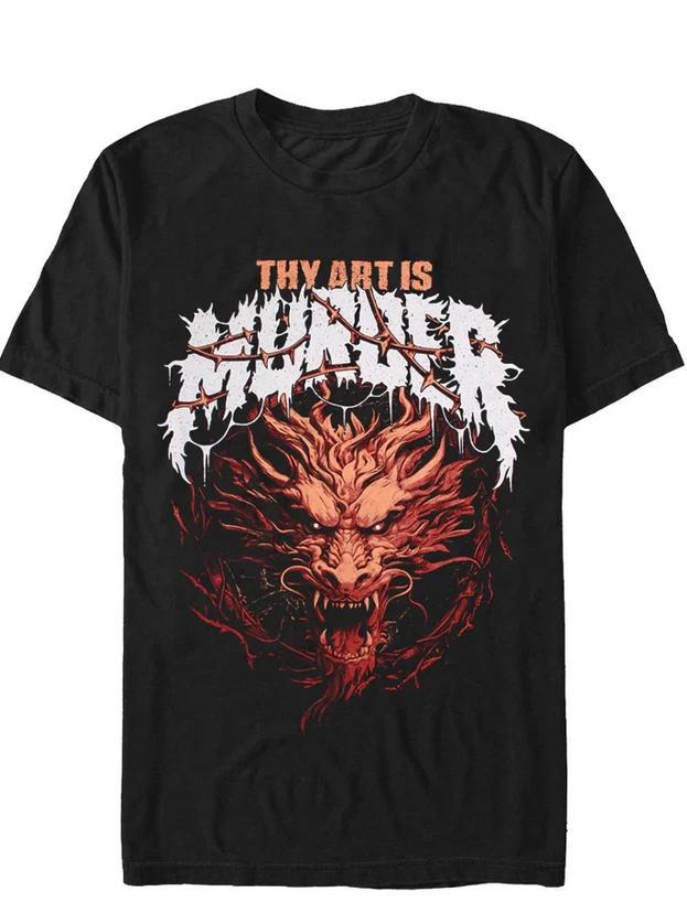 Dragons Tour 2025 – Thy Art Is Murder Inspired Deathcore T-Shirt S