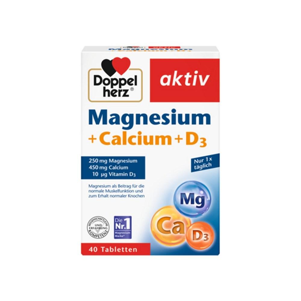 German Domestic Market Doppelherz Makaldi (Magnesium + Calcium + Vitamin D3) 120 Tablets 5 pcs