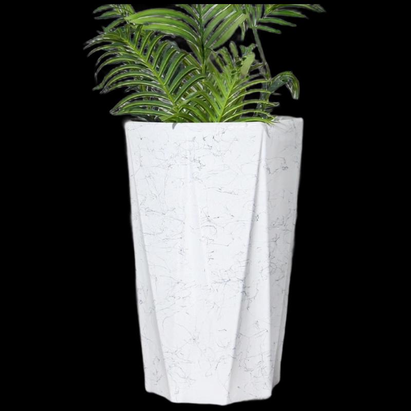 High-Waist Octagonal Ceramic Planter