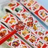 300 Sheets/Roll Chinese Year Decorative Stickers Cute Cartoon Horse Label Decal Red Envelope Decor Stickers Diy Party Gifts