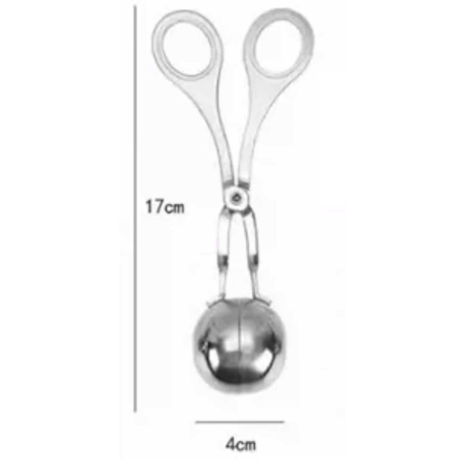 304 Stainless Steel Meatball Maker Scoop High Strength Safe Easy to Clean Multipurpose Meat Ball Scoop for Kitchen S