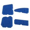Blue Grout Tool Set: 4-Piece Silicone Scraper for Tile and Glass