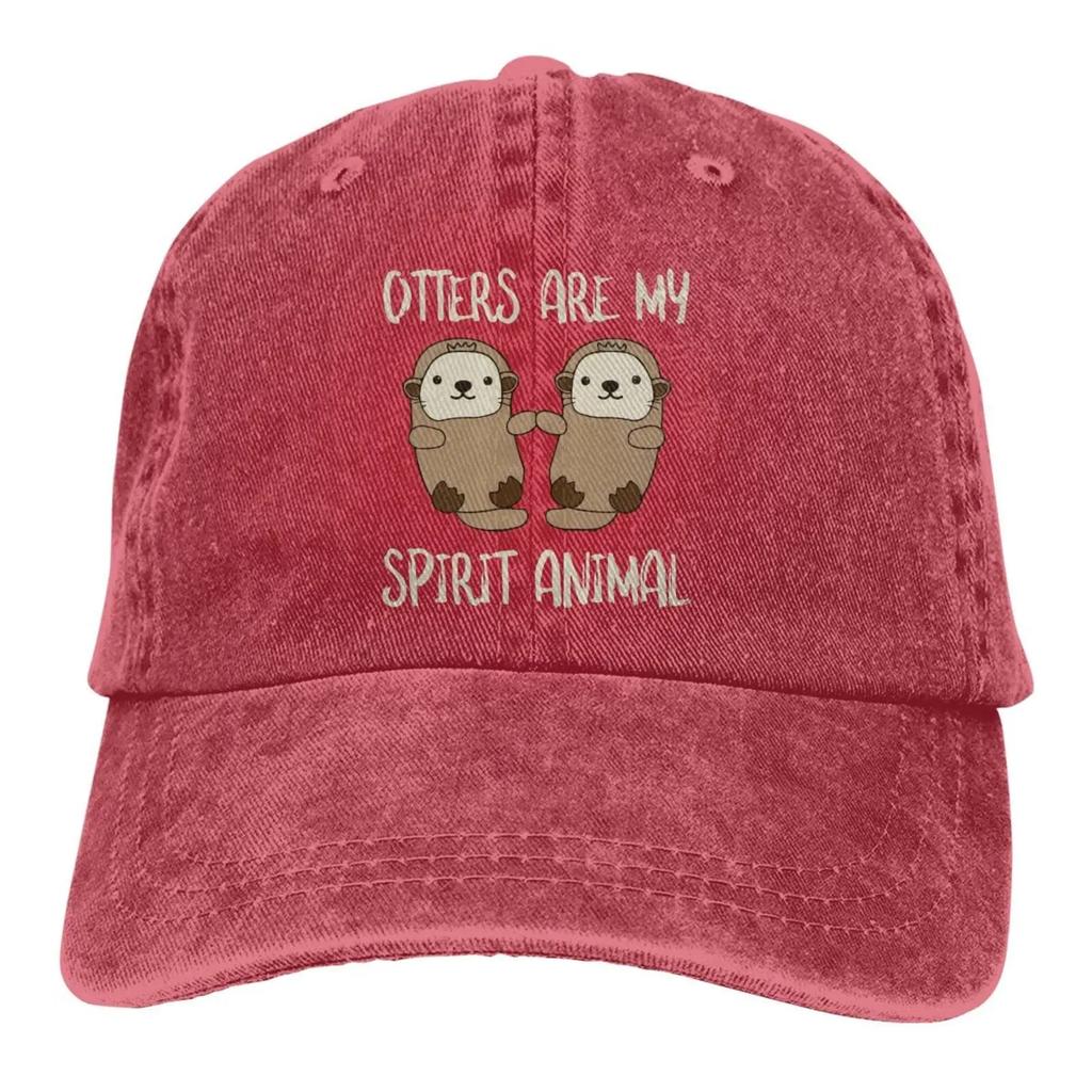 Otters Are My in Spirit Animal Baseball Caps Unisex Soft Casquette Cap Fashion Denim Hat Vintage