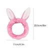 Plush Ear Headband Women Washing Face Makeup Hair Band Loop Soft Elastic Head for Shower