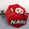 Personalized Name T-Teletubbies Print Umbrella - Automatic Open/Close, Eight-Rib Durable Frame, Automatic Folding Umbrella