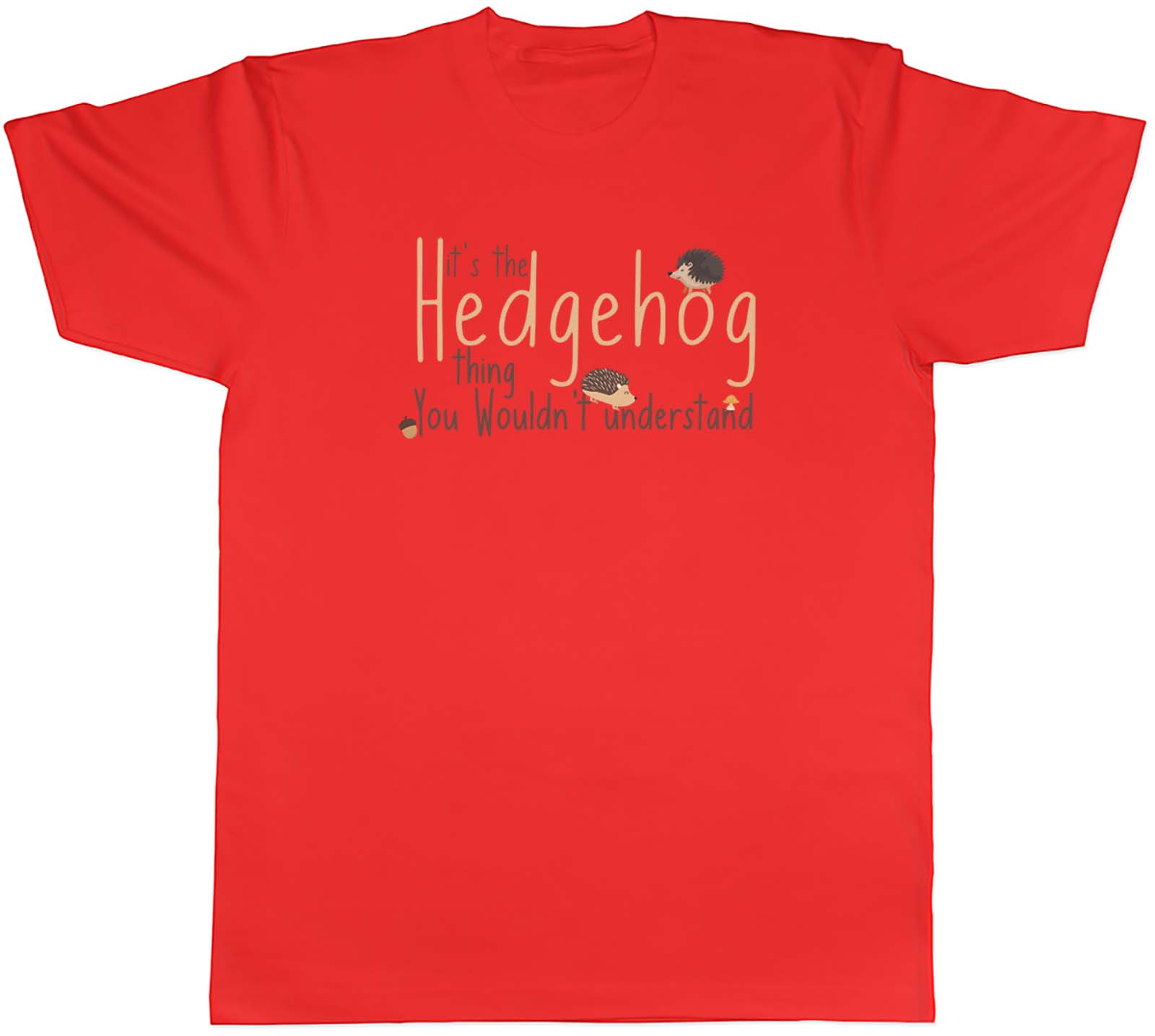 Hedgehog Thing Unisexs TShirt Pet Wildlife Zoo Farm Animal Porcupine Unisex Tee S