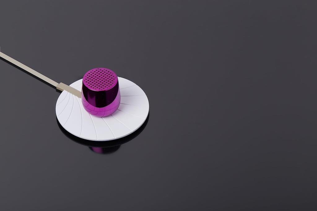 LEXON Chrome Series 3W Mini Portable Bluetooth Speaker with Wireless TWS and Selfie Button Metallic Purple MINO+ Charging, USB-C Charging, Technology,