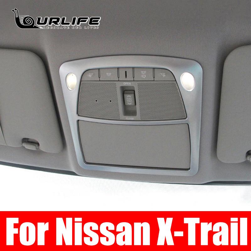 Kryt předního a zadního čtecího světla pro Nissan X-trail XTrail T32 Rogue 2014- Dekorativní interiérové čtecí světlo