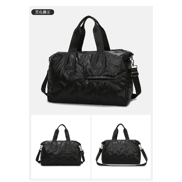 

Large-capacity travel bag, short-distance leisure sports and fitness bag, dry and wet separation yoga bag, crossbody commuter bag 48*26*35 чёрный