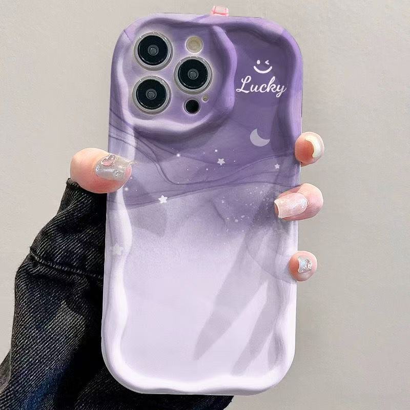 Purple Starry Sky for Iphone17promax Mobile Phone Case Apple 15 Trendy 14 Japanese and Korean 13/12 New 16
