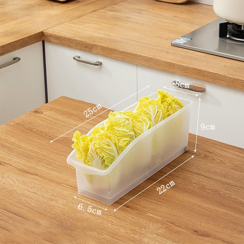 

Пластиковый органайзер для холодильника, прозрачный контейнер для свежих продуктов для кухонного органайзера S
