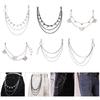 Long Metal Waist Chain Gothicism Waist Belt Punk Hook Trousers Pant Waist Link for Fashion Enthusiasts