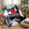 Couverture Flanelle Imprimée Football Japonais Douce pour la Peau Chaude Décorative Jeté pour Canapé Lit Intérieur Usage Quotidien