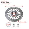 11.5'' Front Brake Disc Rotor Polished Stainless Steel For Harley Davidson Touring/Sportster/Dyna/Early Super Guude