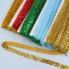 30 Meter Sequin Lace Trim 1.5cm Width Braided Band Decoration Ribbons DIY Cosplay Stage Costumes Hat Clothing Sewing Accessories