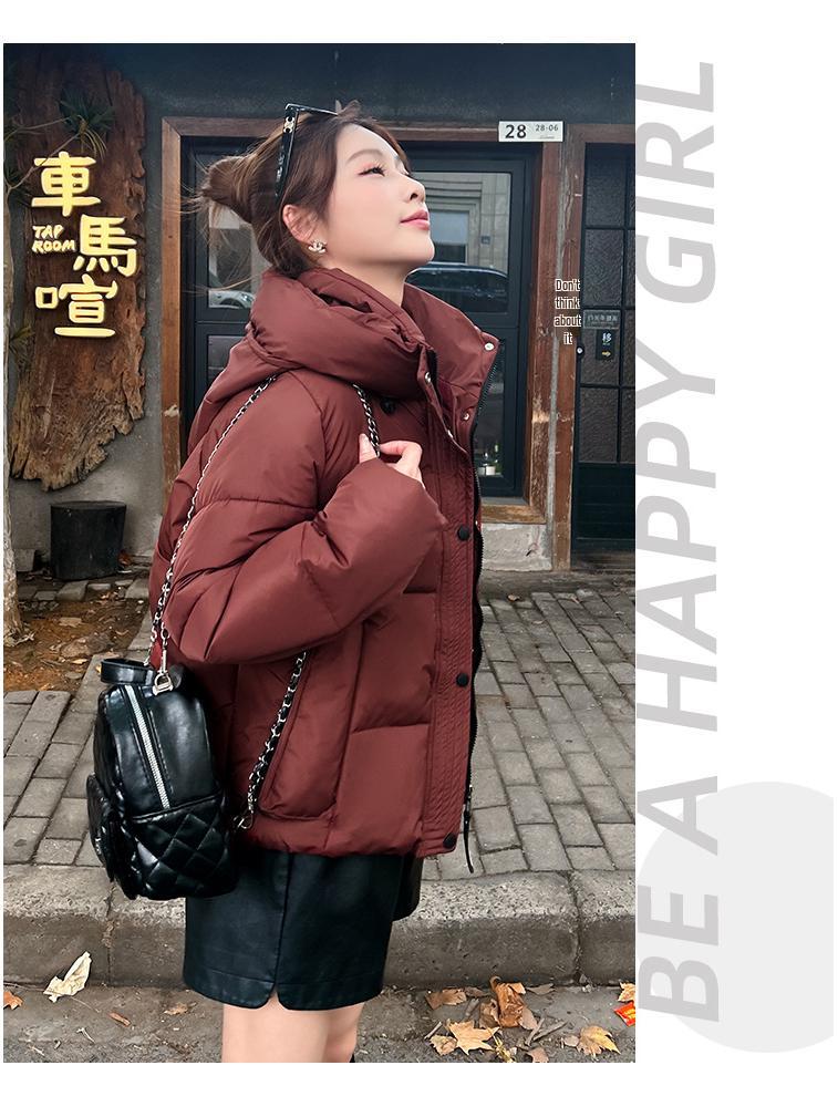 High-End Fashion Petite Down Jacket—Hooded, Thickened, Age-Reducing Women's Winter Wear 2025