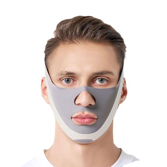 Adjustable Face Slimmer Belt for Men Breathable Anti-snoring Chin Strap Adjustable Double Chin Reducer Deep Sleep Promoter