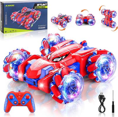 Spider Model Remote Control Car Two-sided Remote Control Stunt 360° Rotation All-terrain Four-wheel Drive Off-road Toy Car