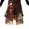 ROLECOS Game   Shikanoin Heizou Cosplay Costume Brown Men Cosplay Costume Halloween Top Pant Uniform Full Set