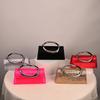 Luxury Metal Handheld Clutch Purse Banquet Bag Wedding Party Women Handbag Fashion Satin Evening Bag Shoulder Crossbody Bag