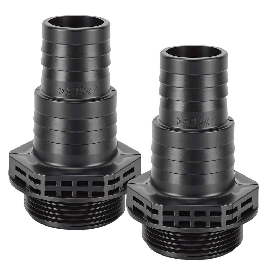 2 Peças Conectores de Bomba ABS 32 38mm, SPS100 SPS75 SPS50 SPS25 Bomba de Areia Piscina Spa Adaptador de Saída de Reposição Conexões Preto