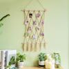 1 Set Hanging Pictures Style Organizer Tassels Hand-woven Solid Color Nordic Bohemian Wall Tapestry
