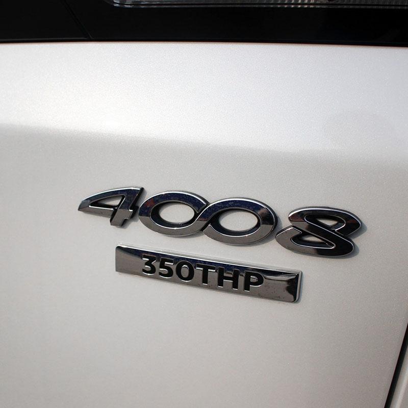3D prémiové ABS 4008 písmená pre auto 4008 Blatník kufor Zadná kapota Nálepka Znak Odznak Nálepka