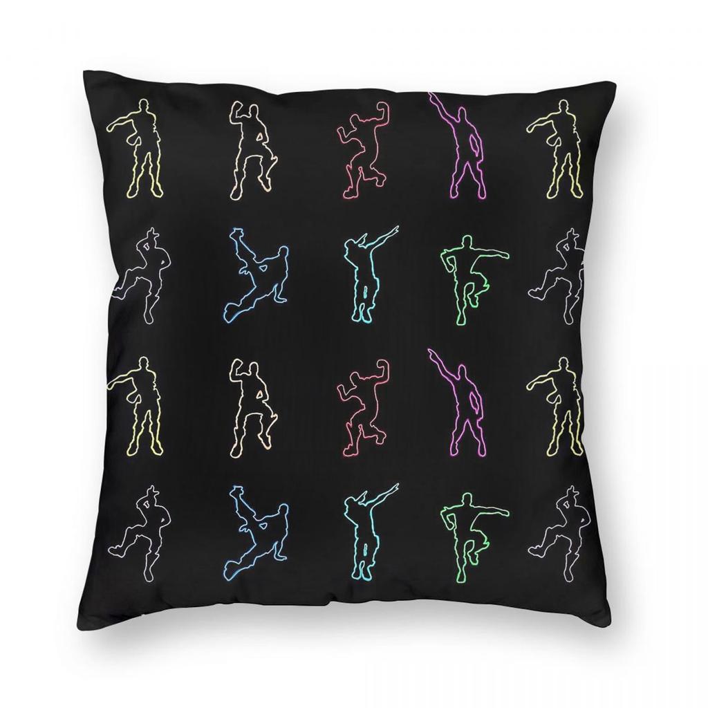 Battle Royale Victory Dance Neon Pillowcase Polyester Linen Velvet Printed Zip Decor Pillow Case Home Cushion Cover