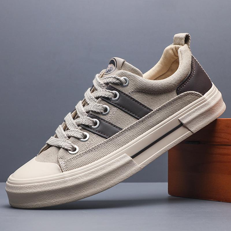 Fashion Men's Fashion Lace Up Sneakers Breathable Flats Comfortable Casual Board Shoes Lightweight Walking Sport Shoes for Men SS25845