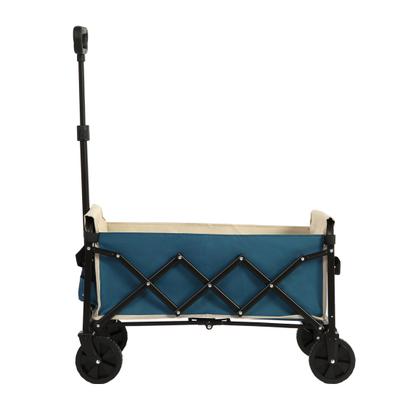 Chariot de camping, Wagons de plage pliants légers et portables pour charges lourdes avec roues, Chariots utilitaires d'extérieur pour l'épicerie, le camping, le shopping, le sport,
