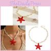 Bohemian Shell Necklace With Starfish Pendant Handmade Ocean Beach Jewelry For Women