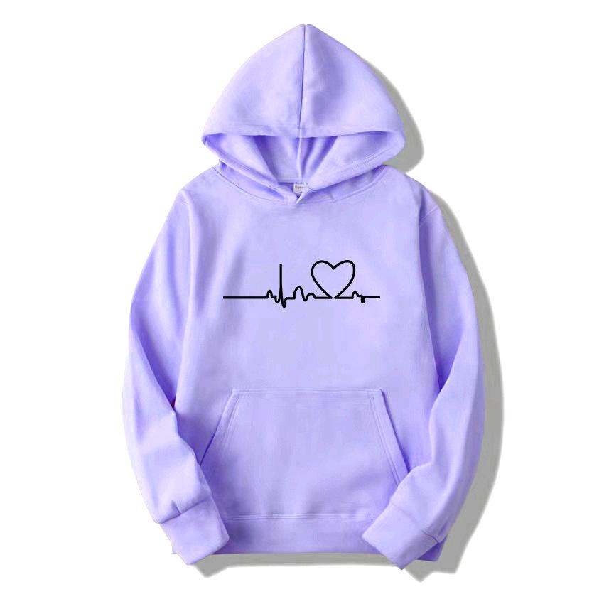Trendy Cross-Border Couple Hoodies: Autumn/Winter Velvet Print with Kangaroo Pocket