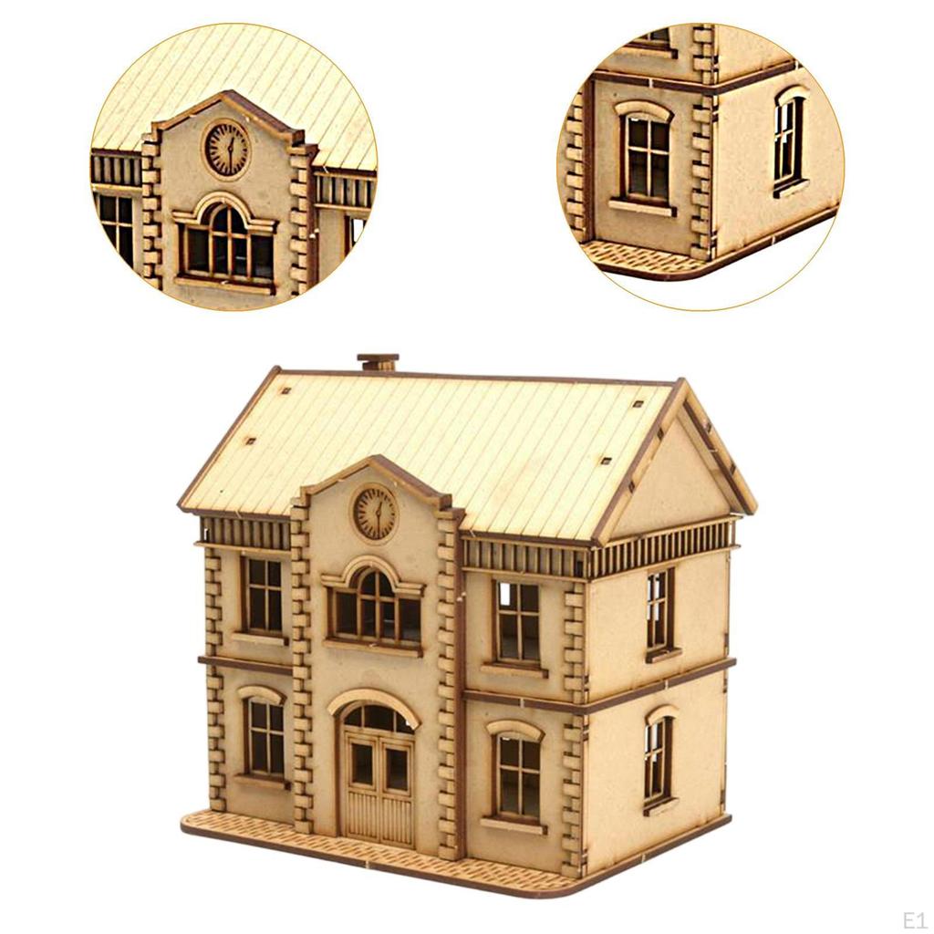 1/72 European Building Model Kit Accessory Decor Easy Assembly Collection Versatile Architecture