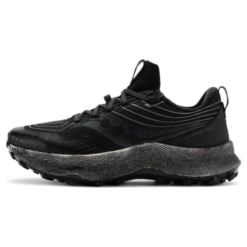 Saucony Endorphin Trail men low-top trail running shoes black cushioned slip-resistant S20647-10 42.5
