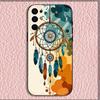 Dreamcatcher Feather Phone Case For Samsung S25,S24,S21,S22,S23,S30,Ultra,S20,Plus,Fe,Lite,Note,10,9,5G Black Cover