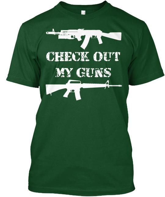 Check Out My Guns T-Shirt L