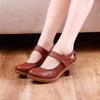 Square dance shoes, new mid-heel soft-soled dance shoes, women's middle-aged and elderly shoes, dance shoes products