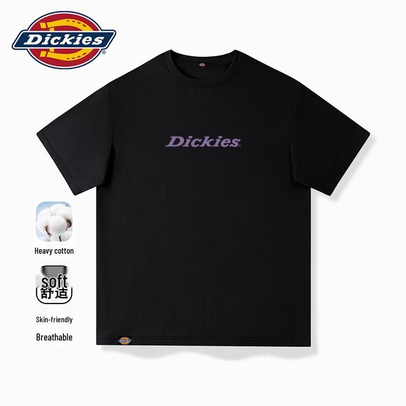 Мужская хлопковая футболка с графическим принтом Dickies, плотный хлопок 4XL