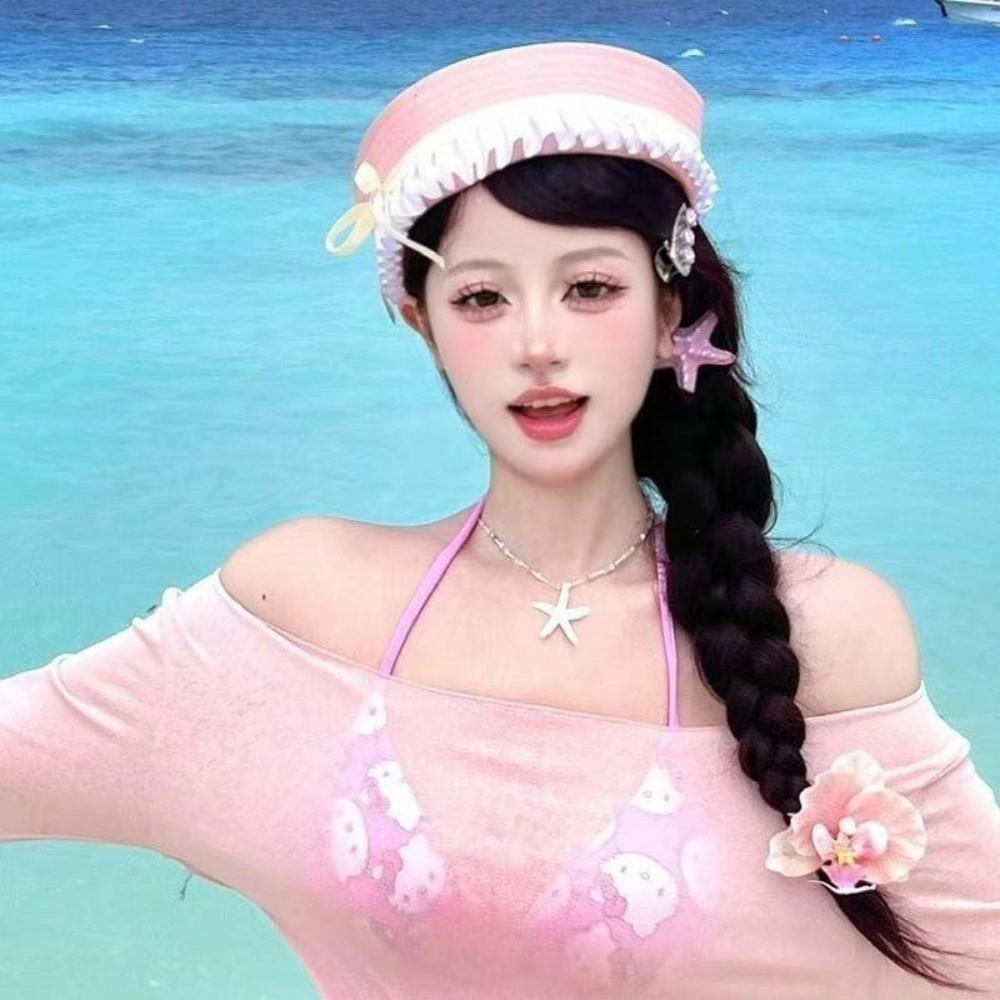 Ruffle JK Bow Beret Dome Navy Cap Retro Sailor Hat Ladies