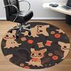 1pc Ghostly Sewing Office Round Area Rug, Indoor Mat Suitable For Office, Under Office Chairs Bedroom Living Room Home Decor, Room Deco 022